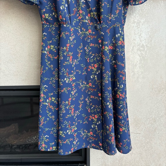 NWOT Madewell Amaranth Wrap Dress in Moonless Floral, Size 0 - Picture 7 of 16